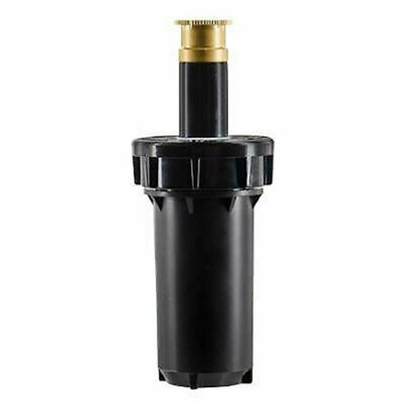PIPERS PIT 2 in. Pressure Regulated Pop Up Spray Head Sprinkler w/Brass Center Strip Pattern Twin Spray Nozzle PI2669869